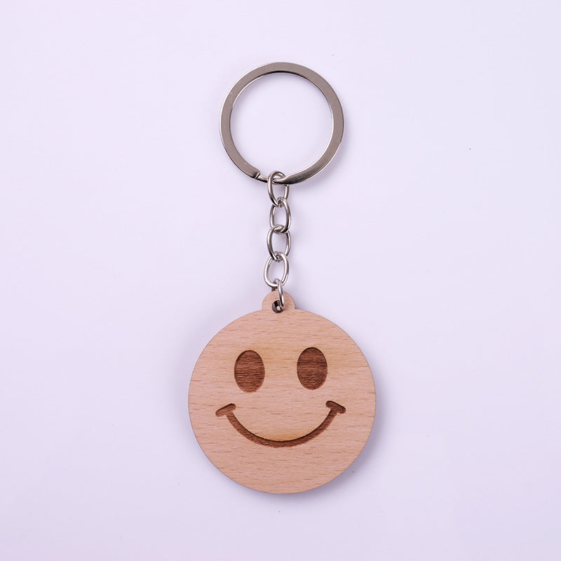 Wholesale Cartoon Cute Wooden Sign Keychain